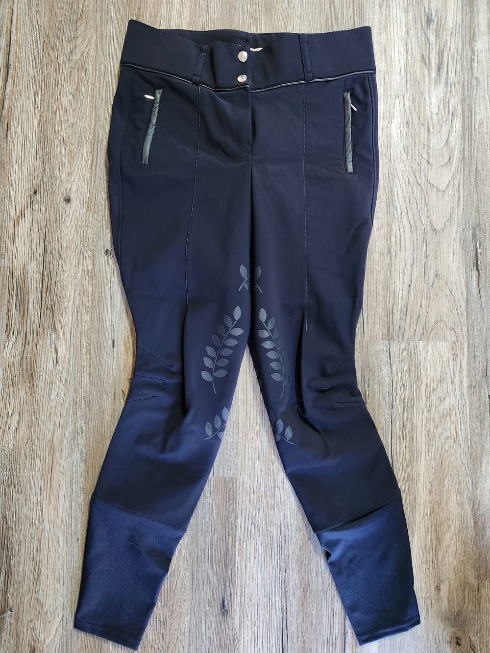 Black PS of Sweden Equestrian Riding Breeches with Silicone Knee Grip